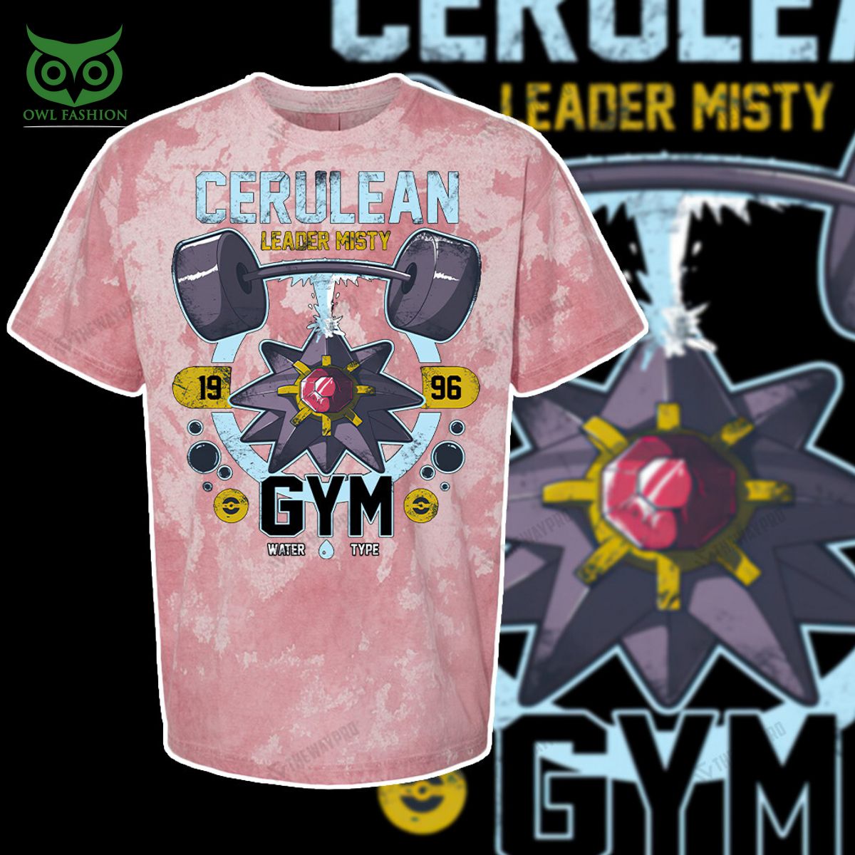 Cerulean Gym Pokemon Anime Custom 3D T-shirt