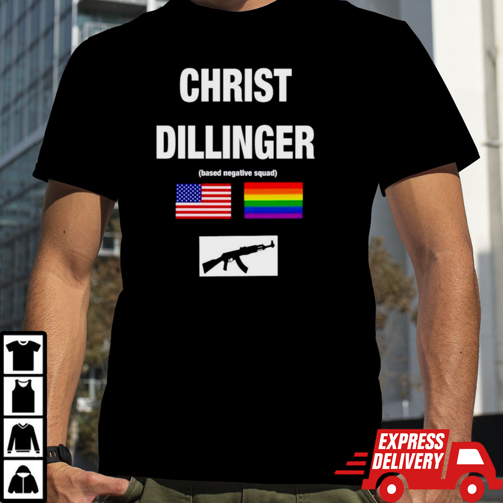 Christ dillinger based negative squad shirt