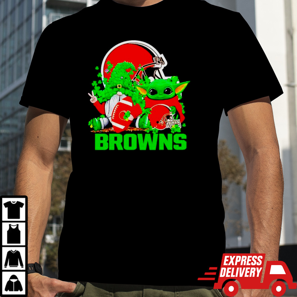 Cleveland Browns Baby Yoda Happy St.Patrick’s Day Shamrock shirt