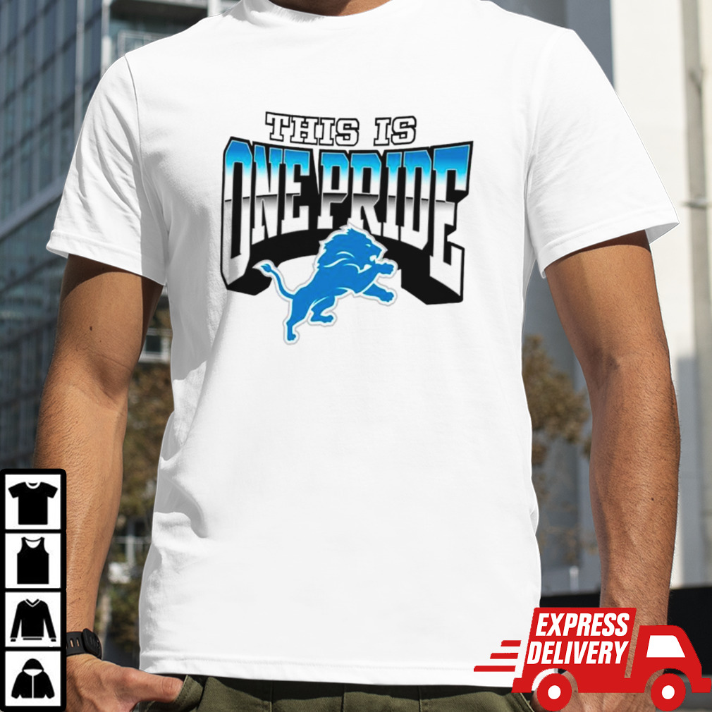 Detroit Lions this is one pride shirt