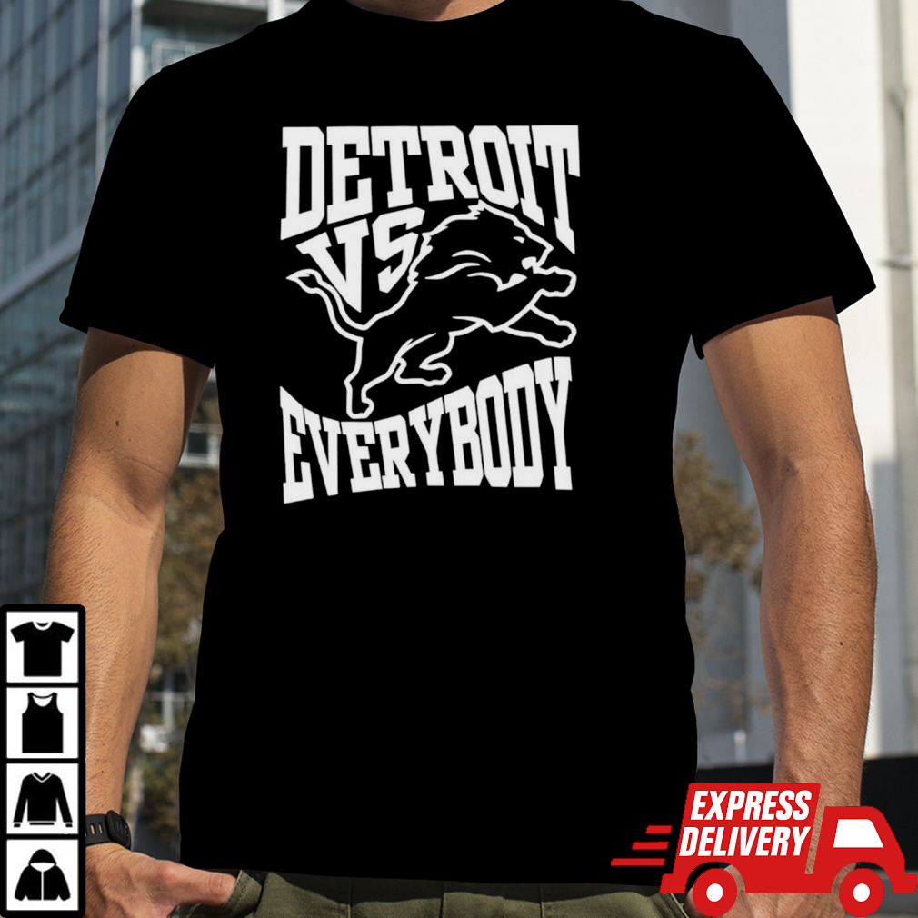 Detroit vs everybody Lions football shirt