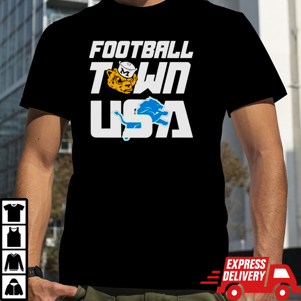 Football Town USA Wolverines Lions shirt