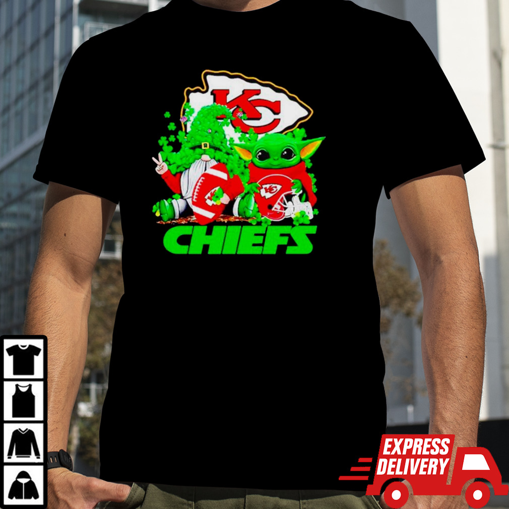 Kansas City Chiefs Baby Yoda Happy St.Patrick’s Day Shamrock shirt