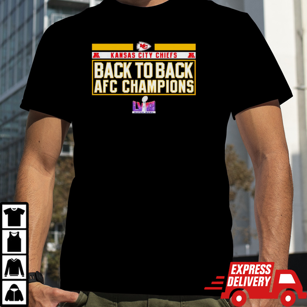 Kansas City Chiefs back to back AFC Champions shirt