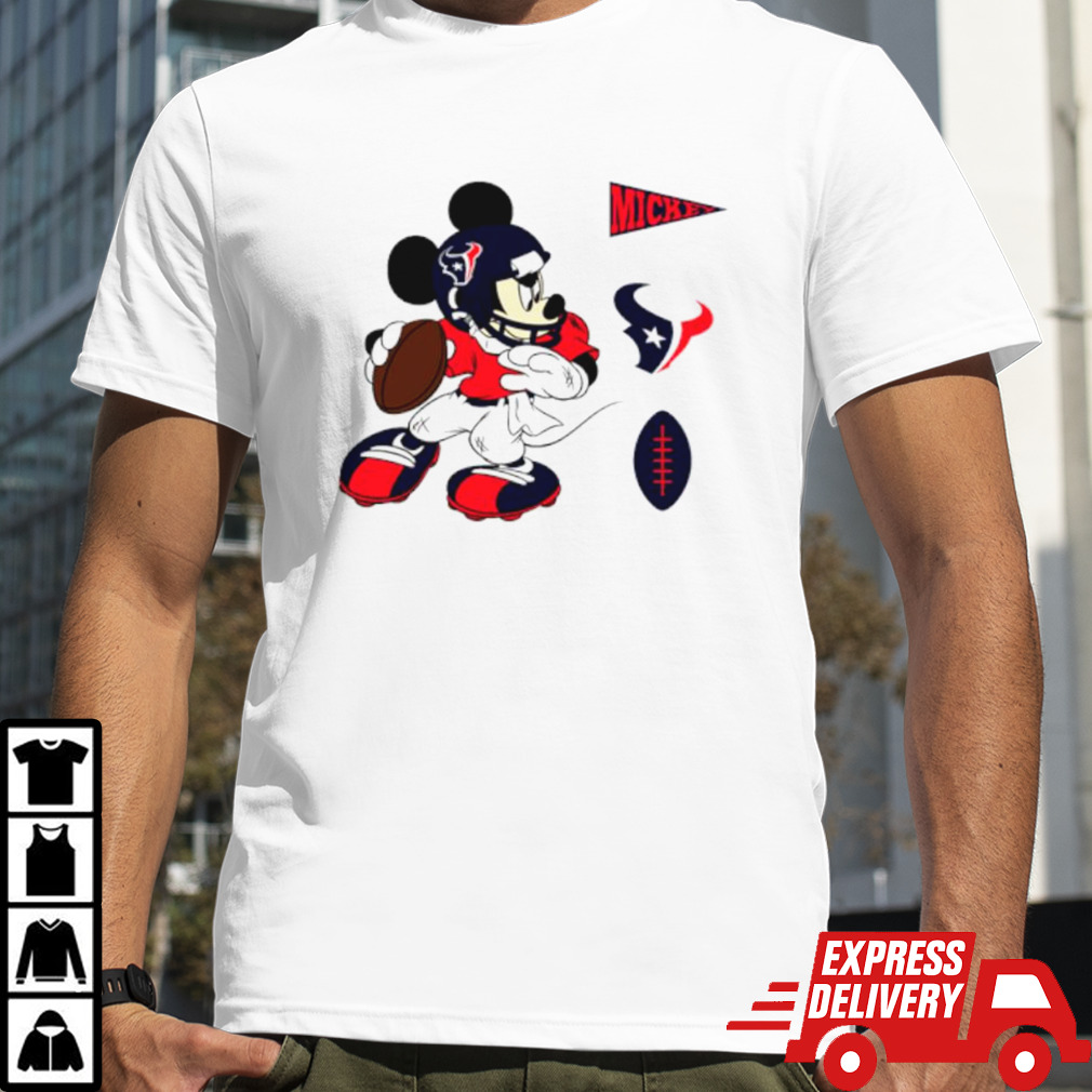 Mickey mouse player Houston Texans Disney football shirt