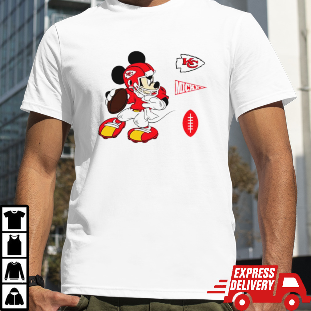 Mickey mouse player Kansas City Chiefs Disney football shirt