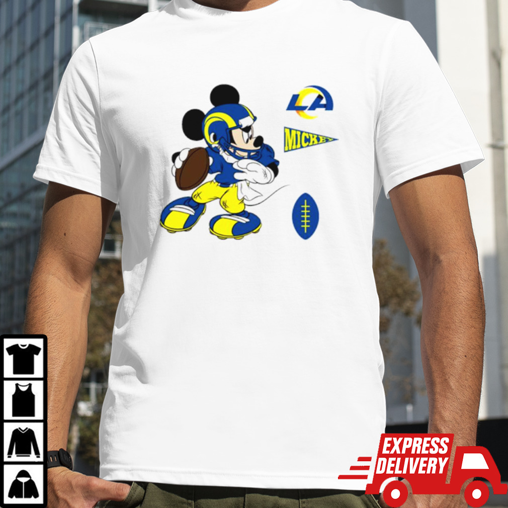 Mickey mouse player Los Angeles Rams Disney football shirt