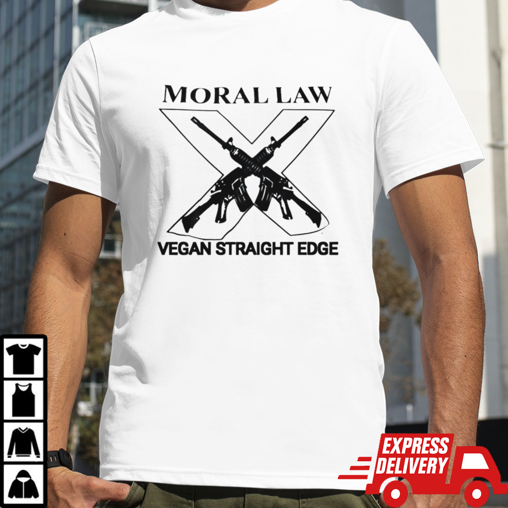 Moral law vegan straight edge shirt