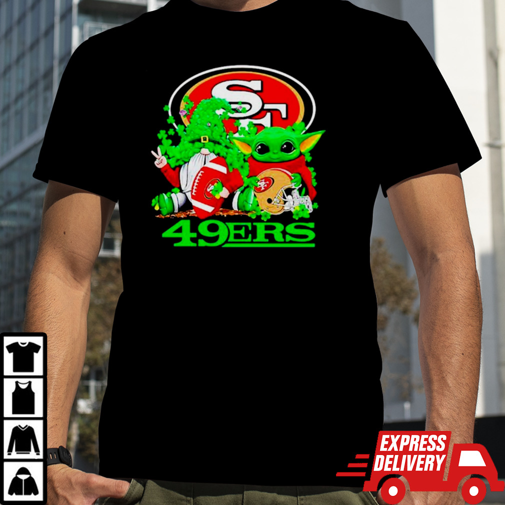 San Francisco 49ers Baby Yoda Happy St.Patrick’s Day Shamrock shirt