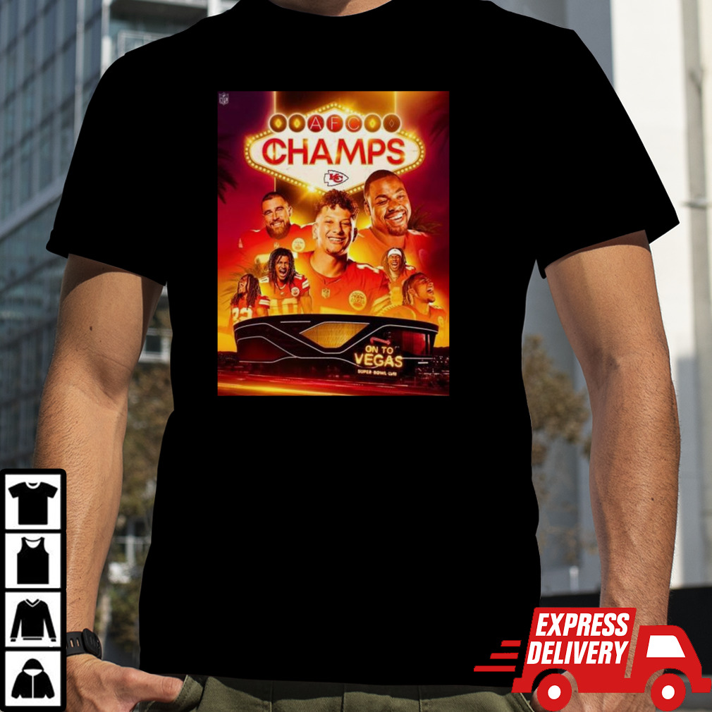 The Chiefs Are AFC Champions For The 4th Time In The Last 5 Years NFL Playoffs Season 2023-2024 Super Bowl LVIII T-Shirt