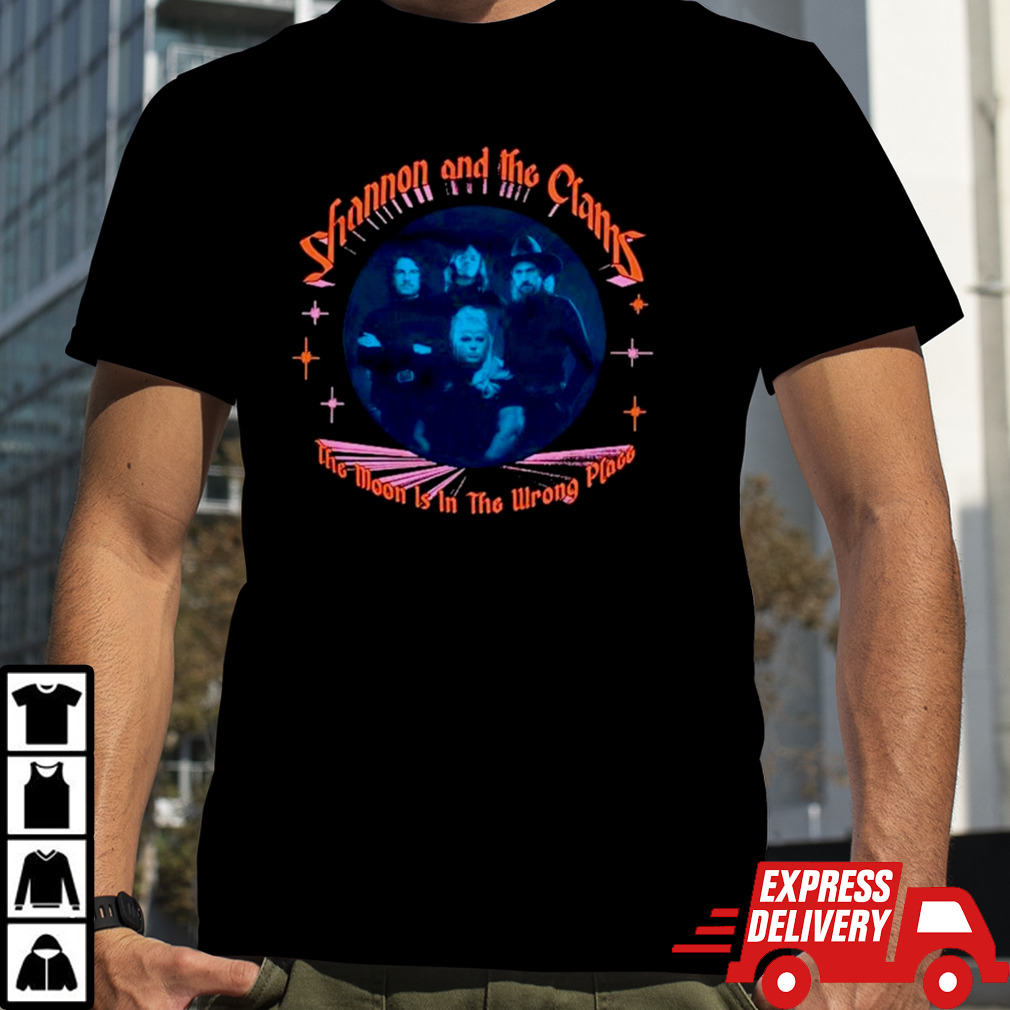 The moon is in the wrong place album cover shirt