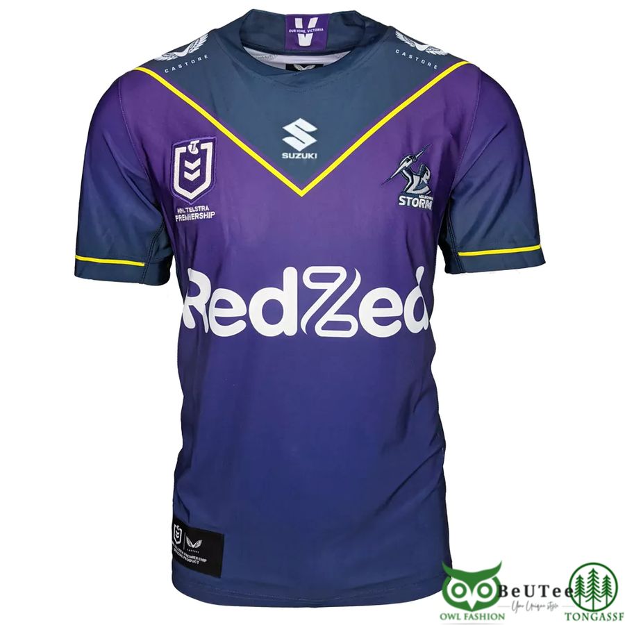 Custom Name Number 2022 Melbourne Storm NRL Home Jersey 3D T-shirt