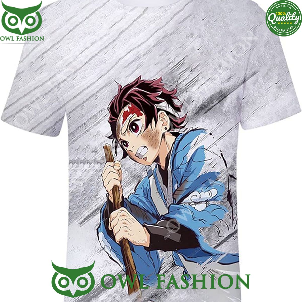 Demon Slayer Tanjiro Kamado Training Limited 3D Tshirt