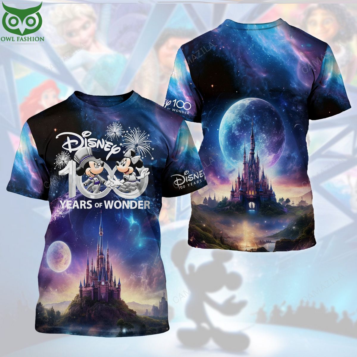 Disney 100 Years of Wonder Unisex 3D Tshirt