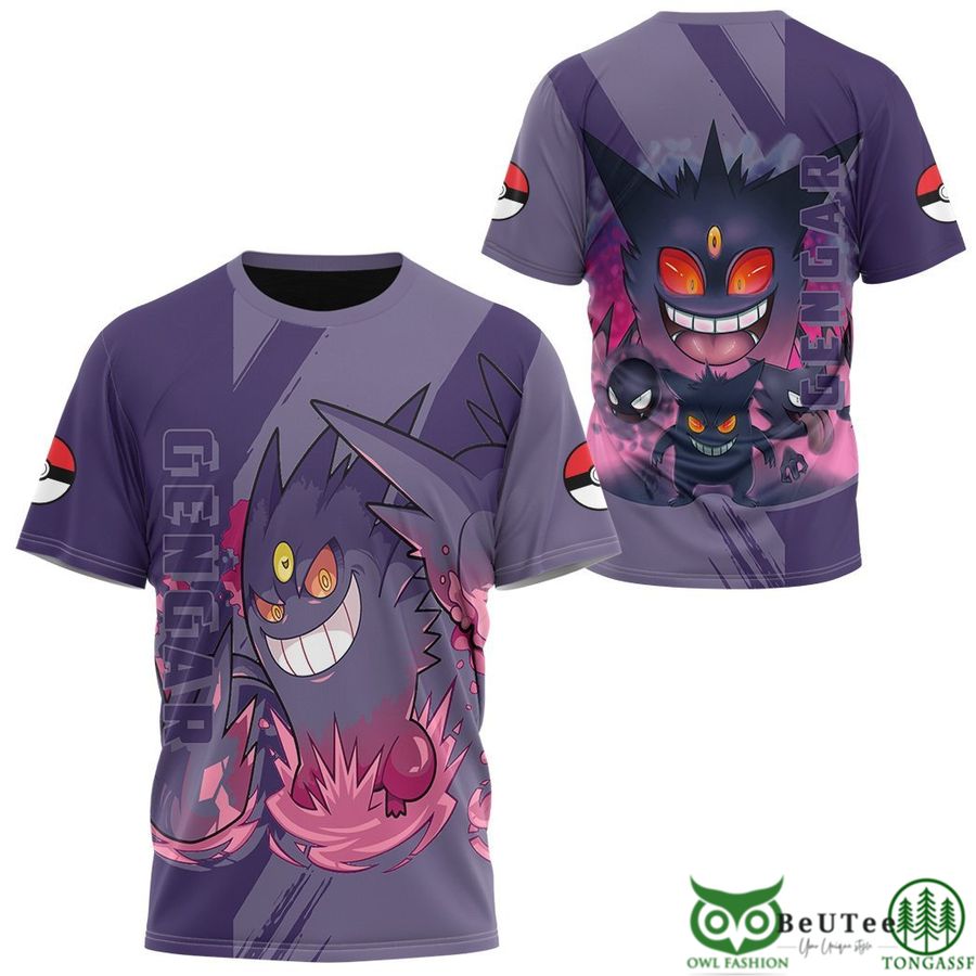 Gengar t shirt Apparel Pokemon