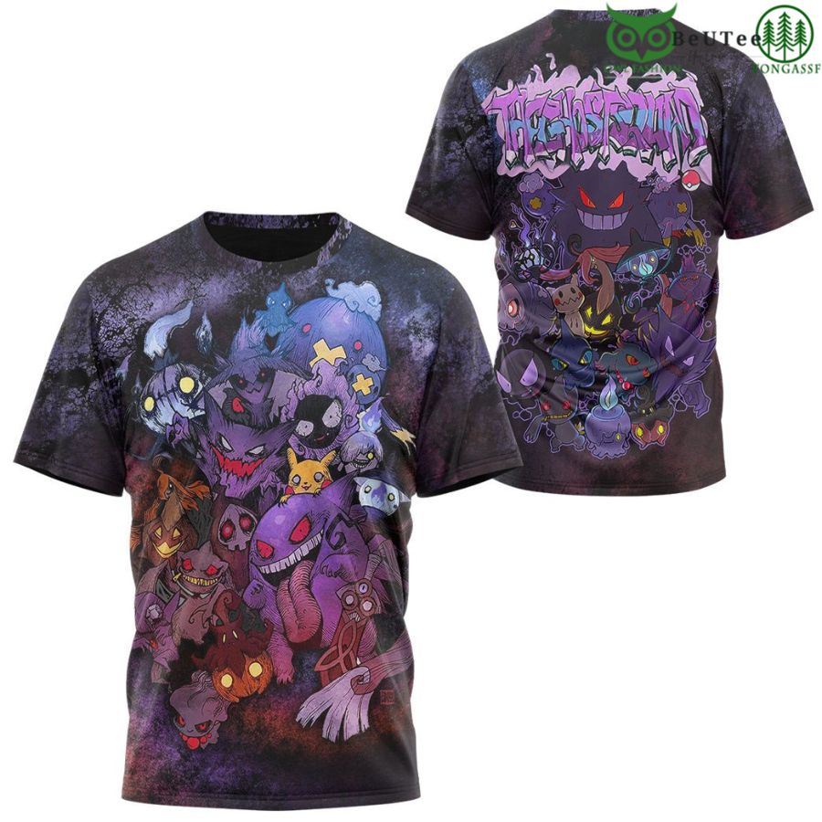 Ghost Type T-Shirt Apparel Pokemon