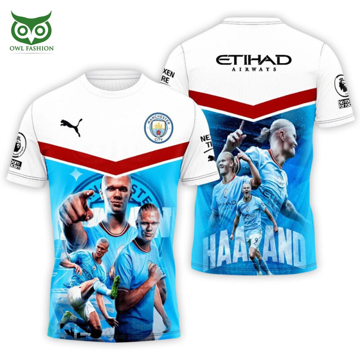 Haaland Manchester City The Citizens 3D Tshirt