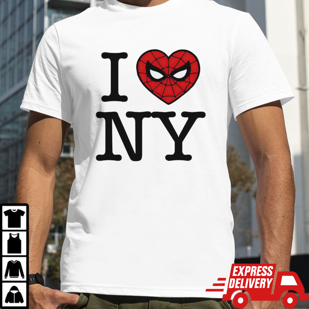 I Spider Man heart NY shirt