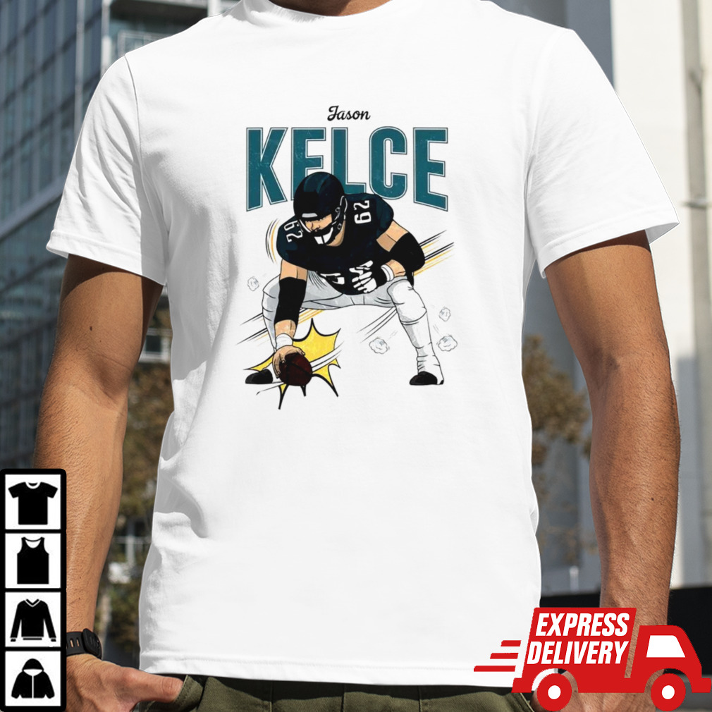 Jason Kelce heavyweight cartoon shirt