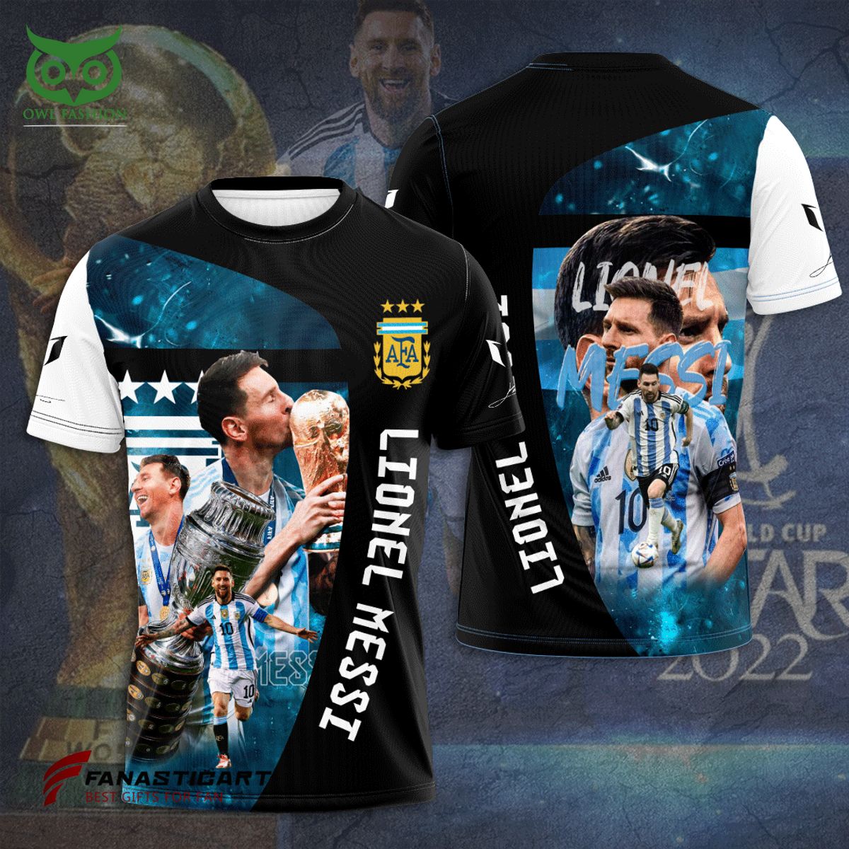 Leo Messi Argentina Captain 3D TShirt