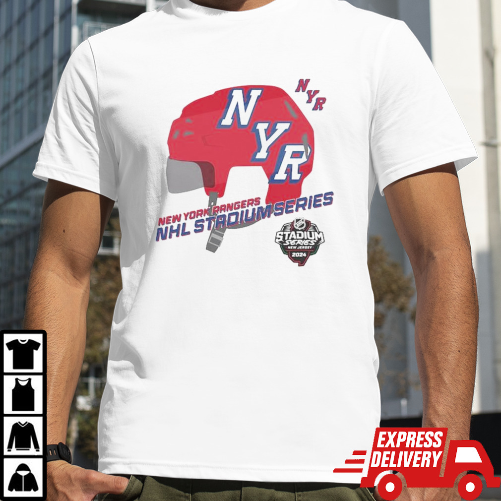 New York Rangers 2024 NHL Stadium Series Helmet Logo T-shirt