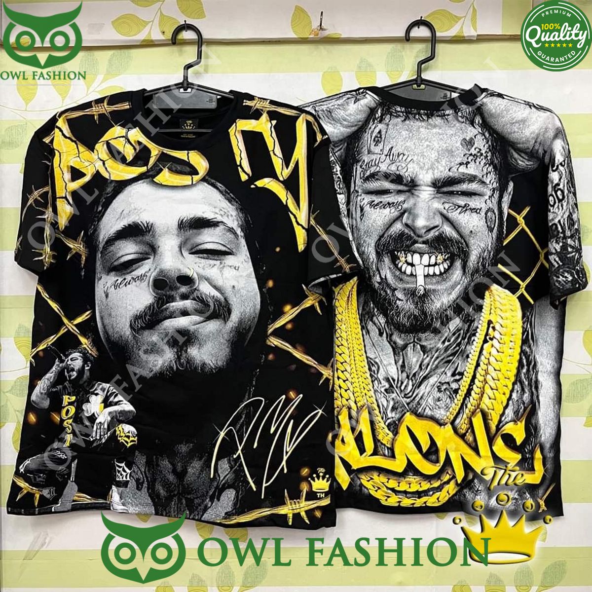 Posty Malone Gold Crown Printed t shirt