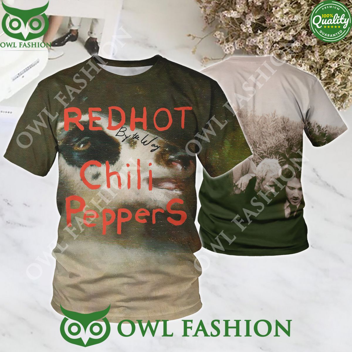 Red hot Chili Peppers Live at Slane Castle 3d t shirt