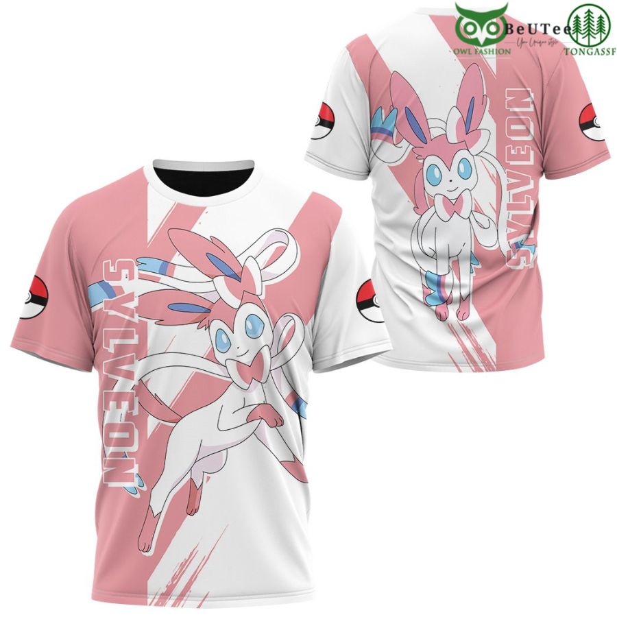 Sylveon T-shirt 3D Apparel Pokemon