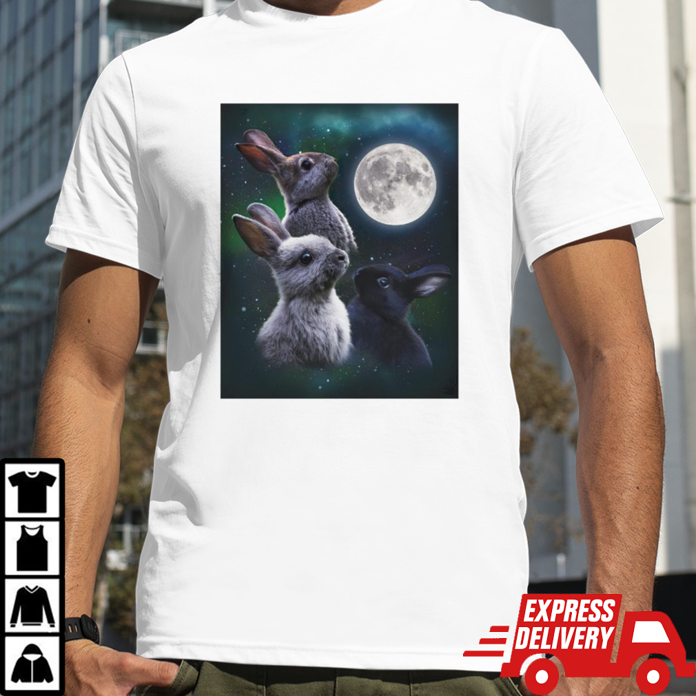 Three bunny moon shirt