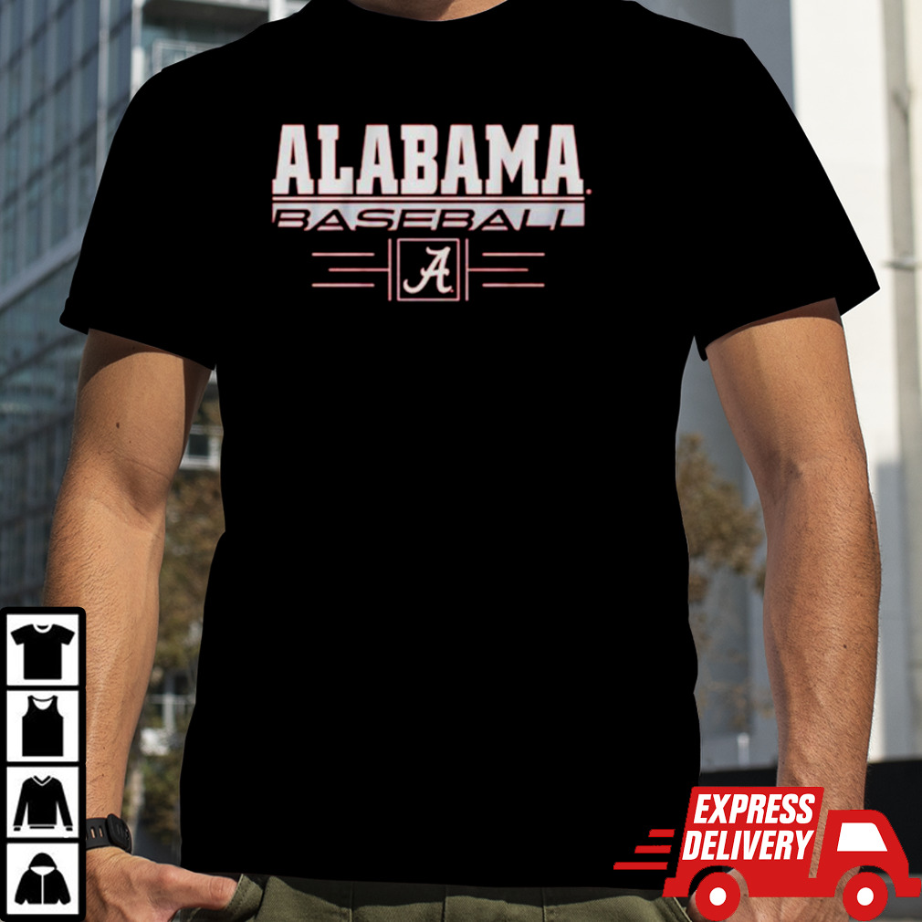 Alabama Baseball Stack University of Alabama logo shirt