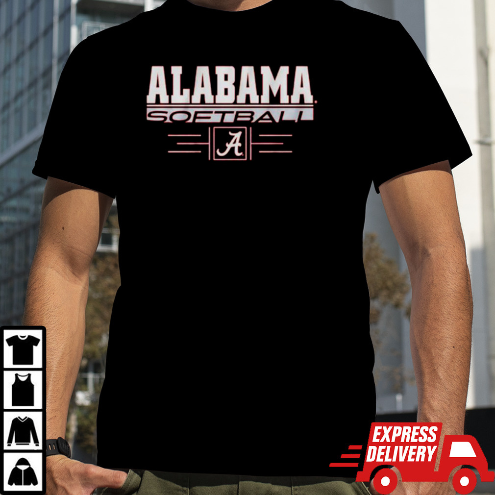 Alabama Softball Stack University of Alabama logo shirt