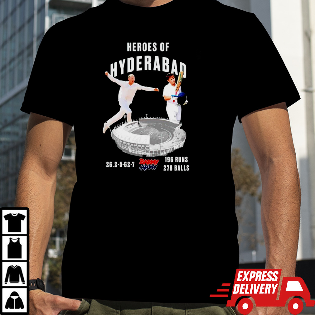 Barmy Army Heroes of Hyderabad shirt