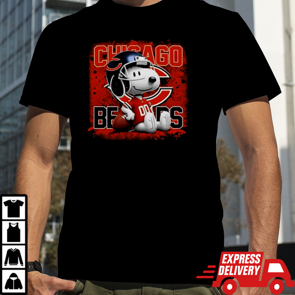 Chicago Bears Football Mix Snoopy T-shirt