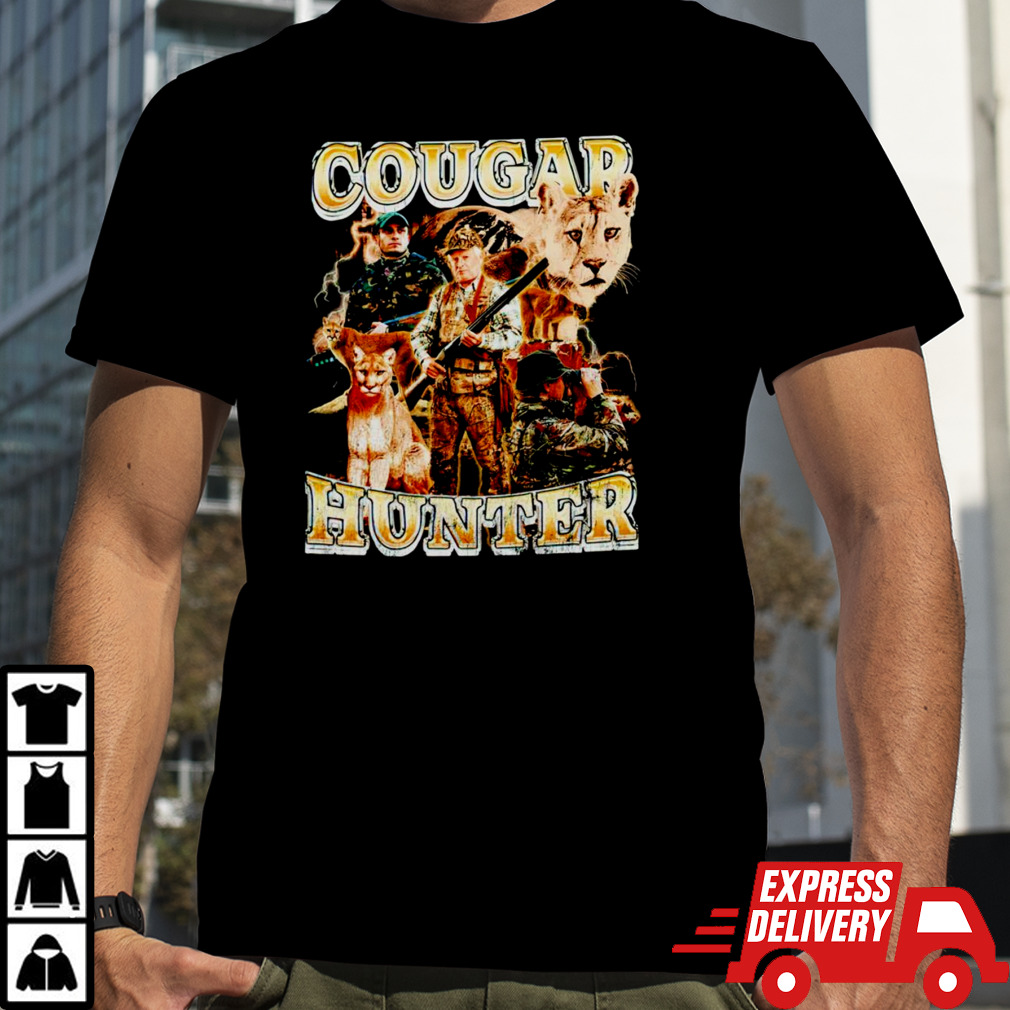 Cougar hunter lion vintage shirt