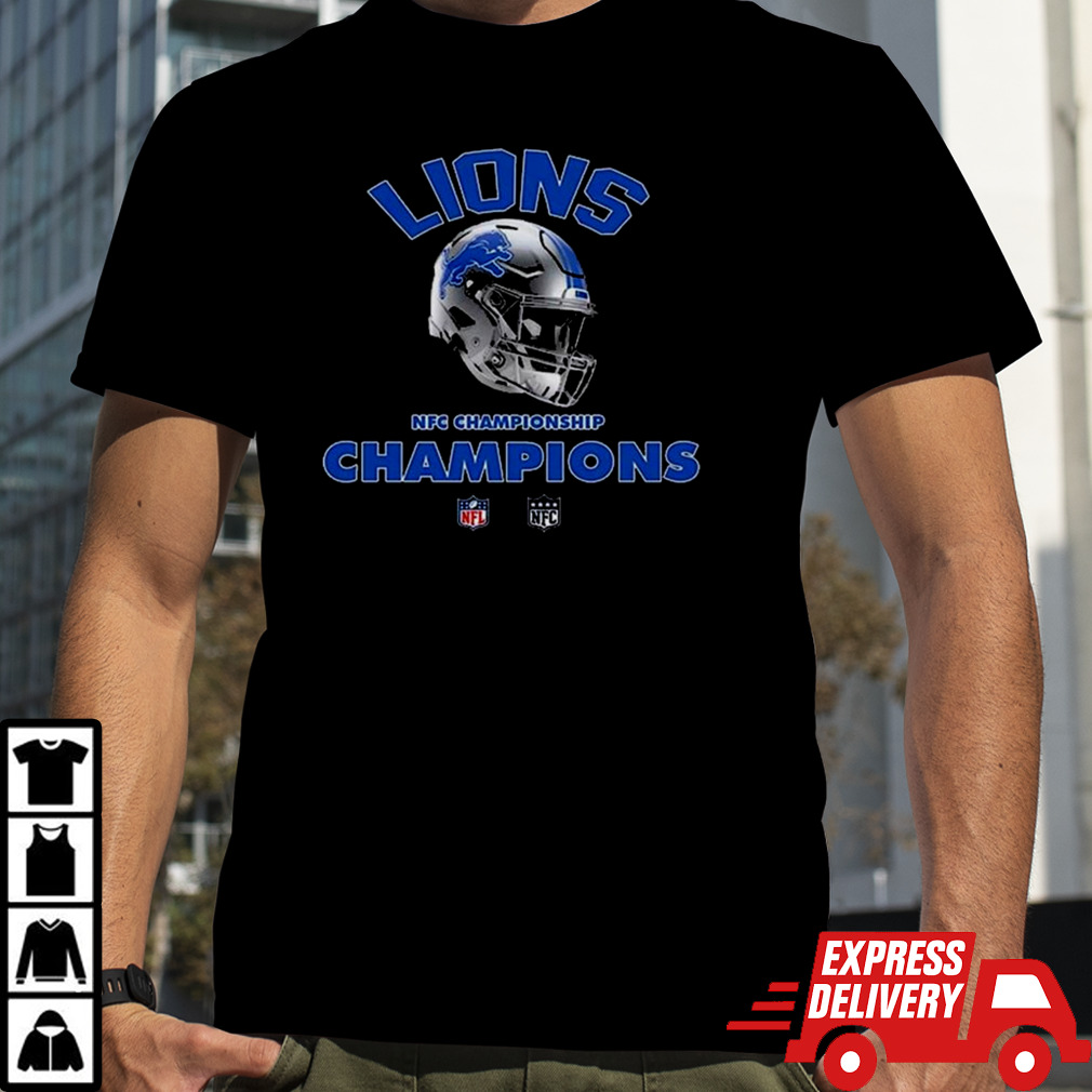 Detroit Lions NFC Championship Season 2023-2024 NFL Super Bowl LVII Merchandise Helmet Winners Fan Gifts Merchandise T-Shirts