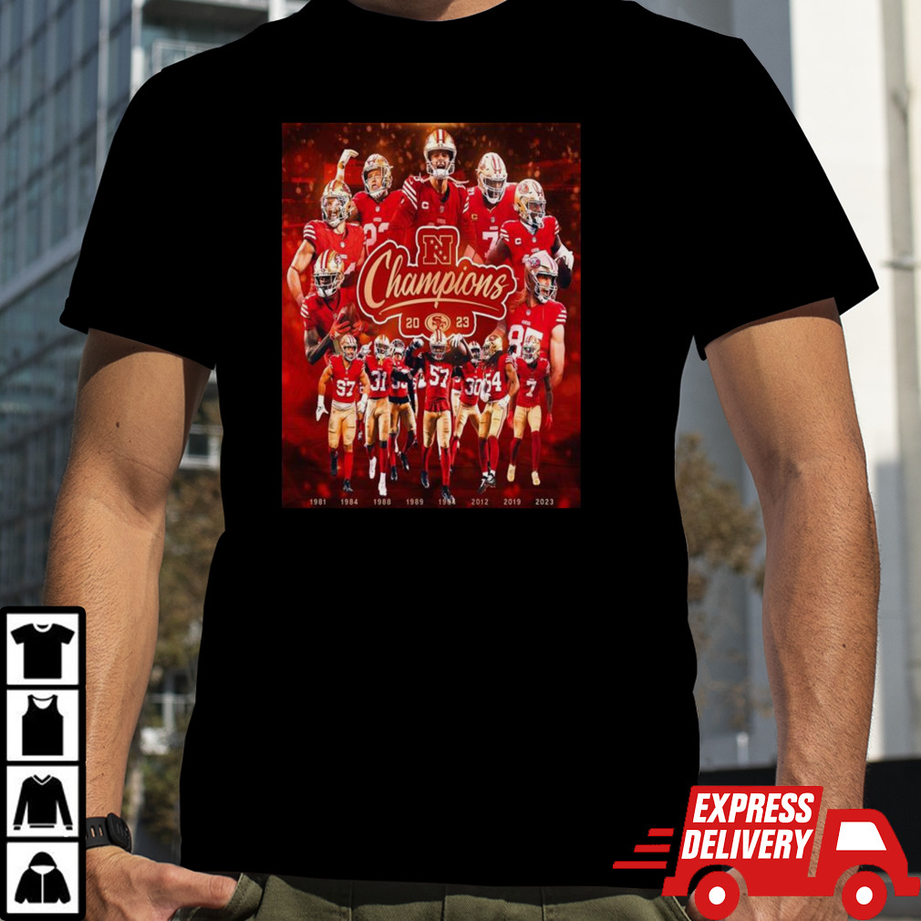 Eight Nfc Champions For The San Francisco 49ers Head To The Super Bowl Lvii T-shirt