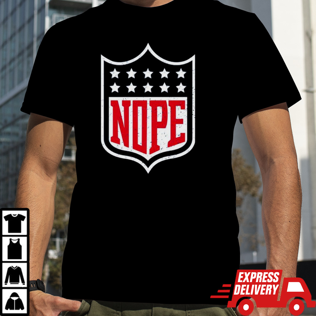 Football nope funny logo shirt