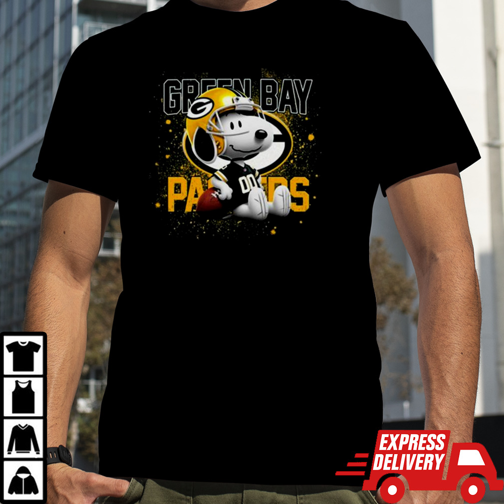 Green Bay Packers Football Mix Snoopy T-shirt