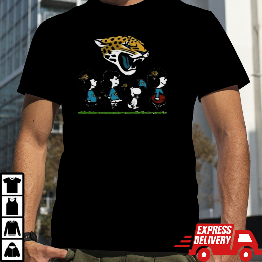 Jacksonville Jaguars NFL With The Peanuts Snoopy Football Team T-Shirts