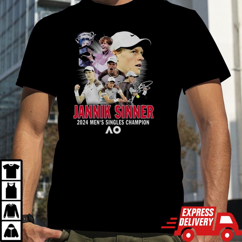 Jannik Sinner 2024 Men’s Singles Champion At Ao Signature T-shirt