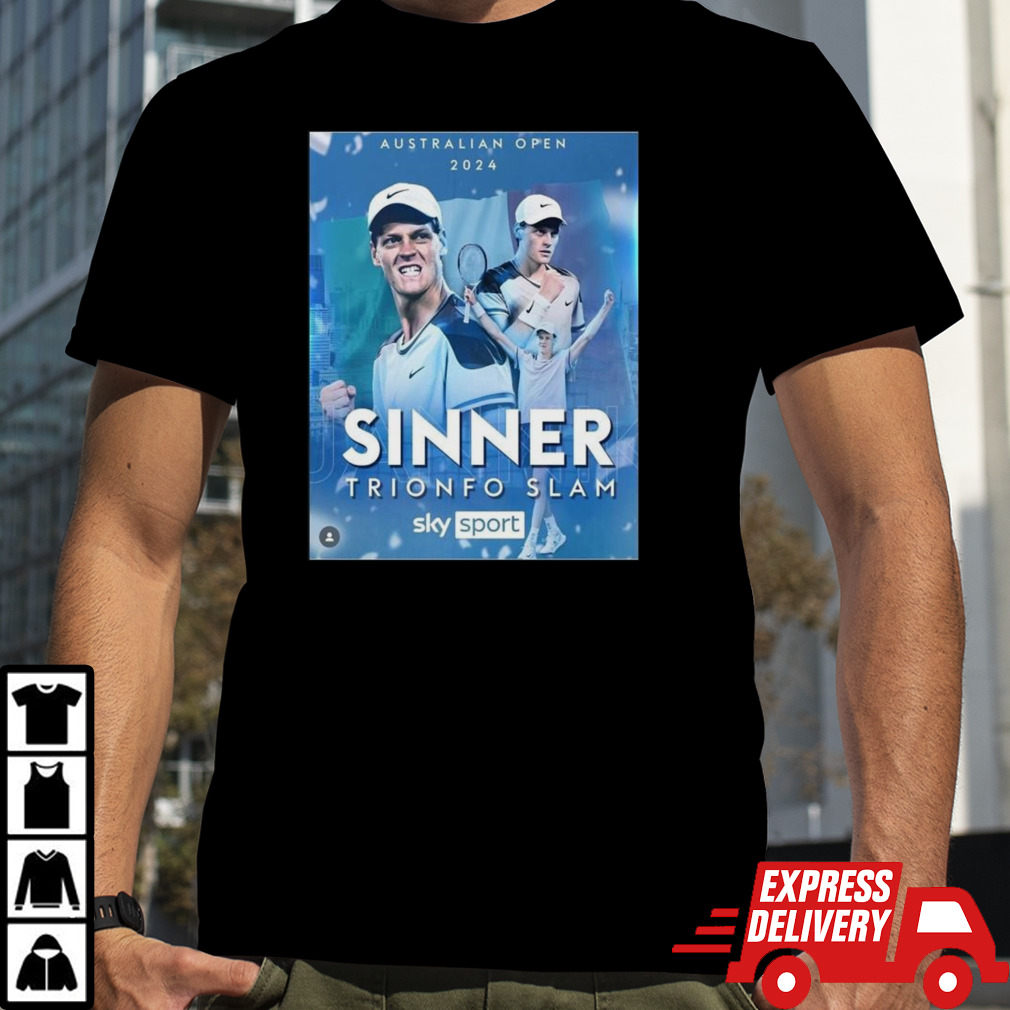 Jannik Sinner Proved Australian Open 2024 Winner Continues To Be King In Italy T-shirt