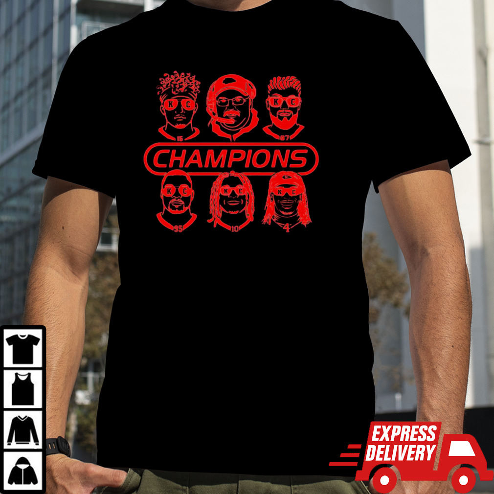 Kansas City Champions Chiefs football player coach shirt