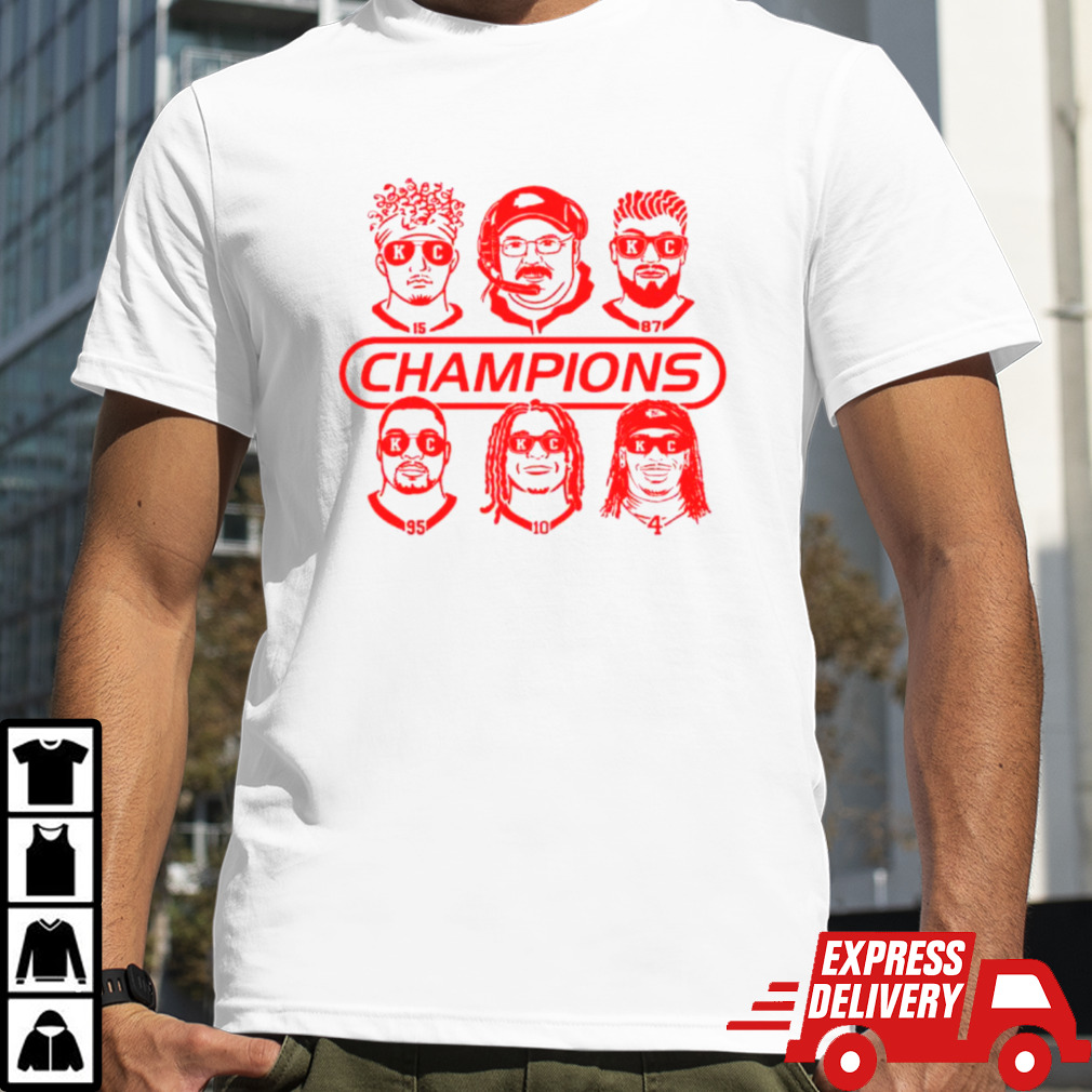 Kansas City Champions Chiefs football player coach shirt