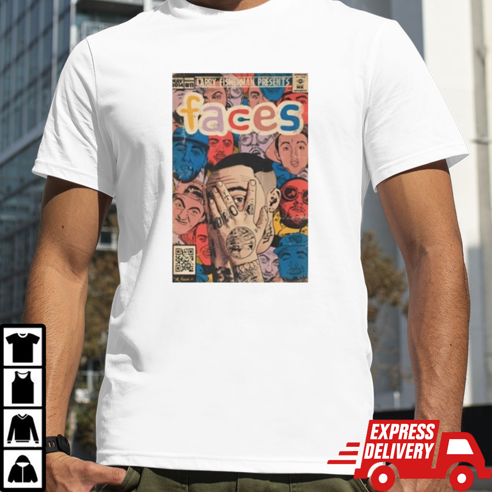 Michaelkreiserart Mac Miller Faces T-Shirt