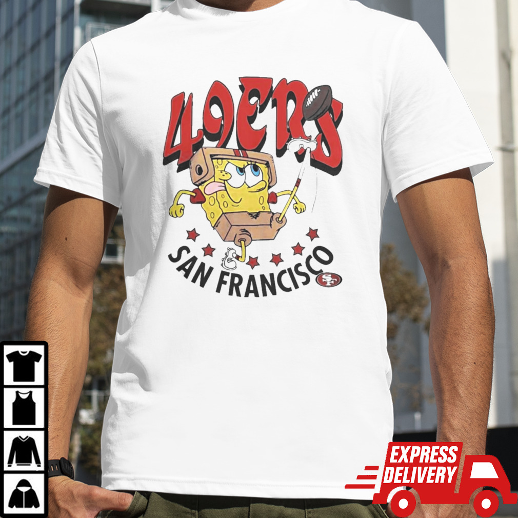 San Francisco 49ers x Homage Super Bowl LVIII x Spongebob Squarepants T-Shirts