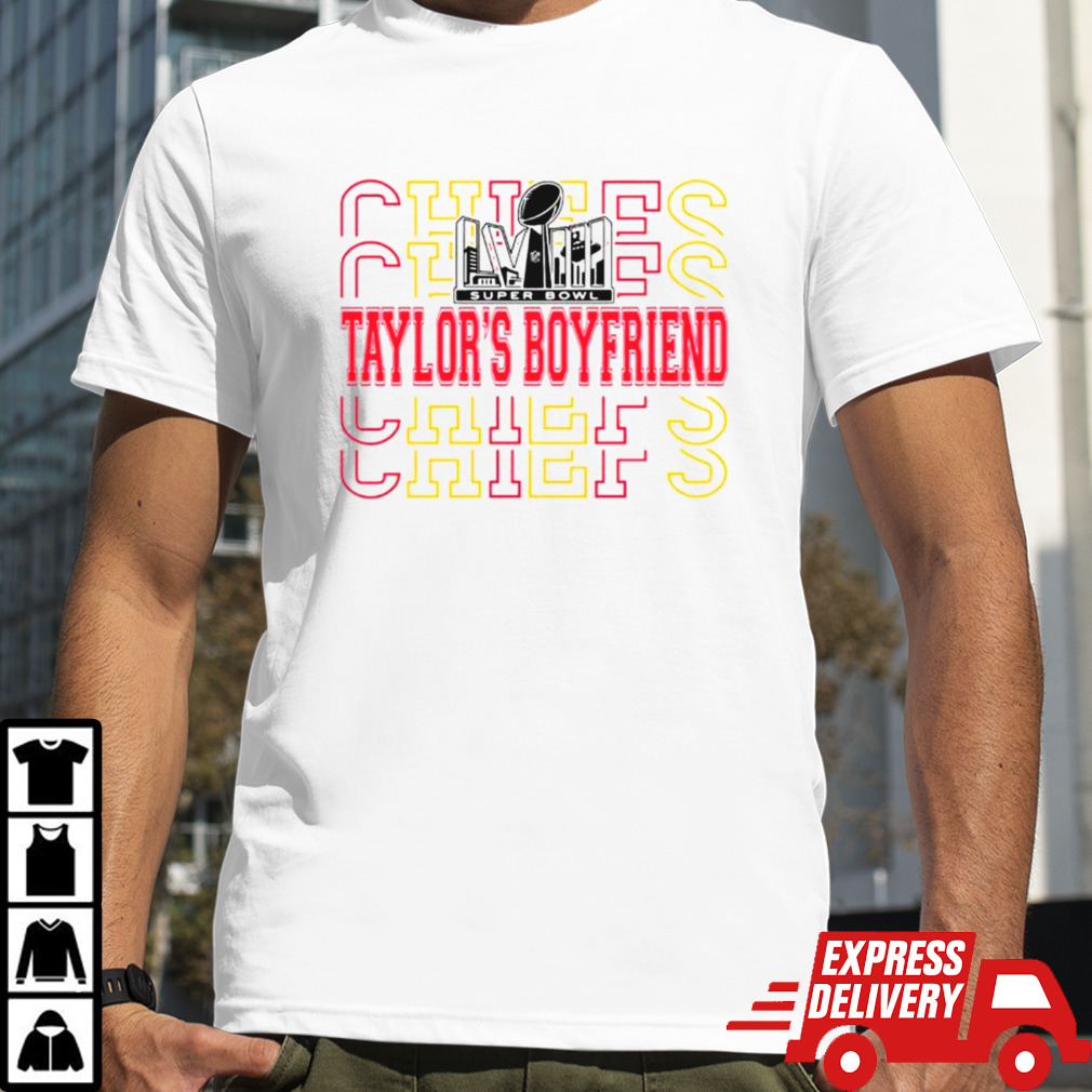 Taylors Boyfriend Super Bowl Chiefs football shirt