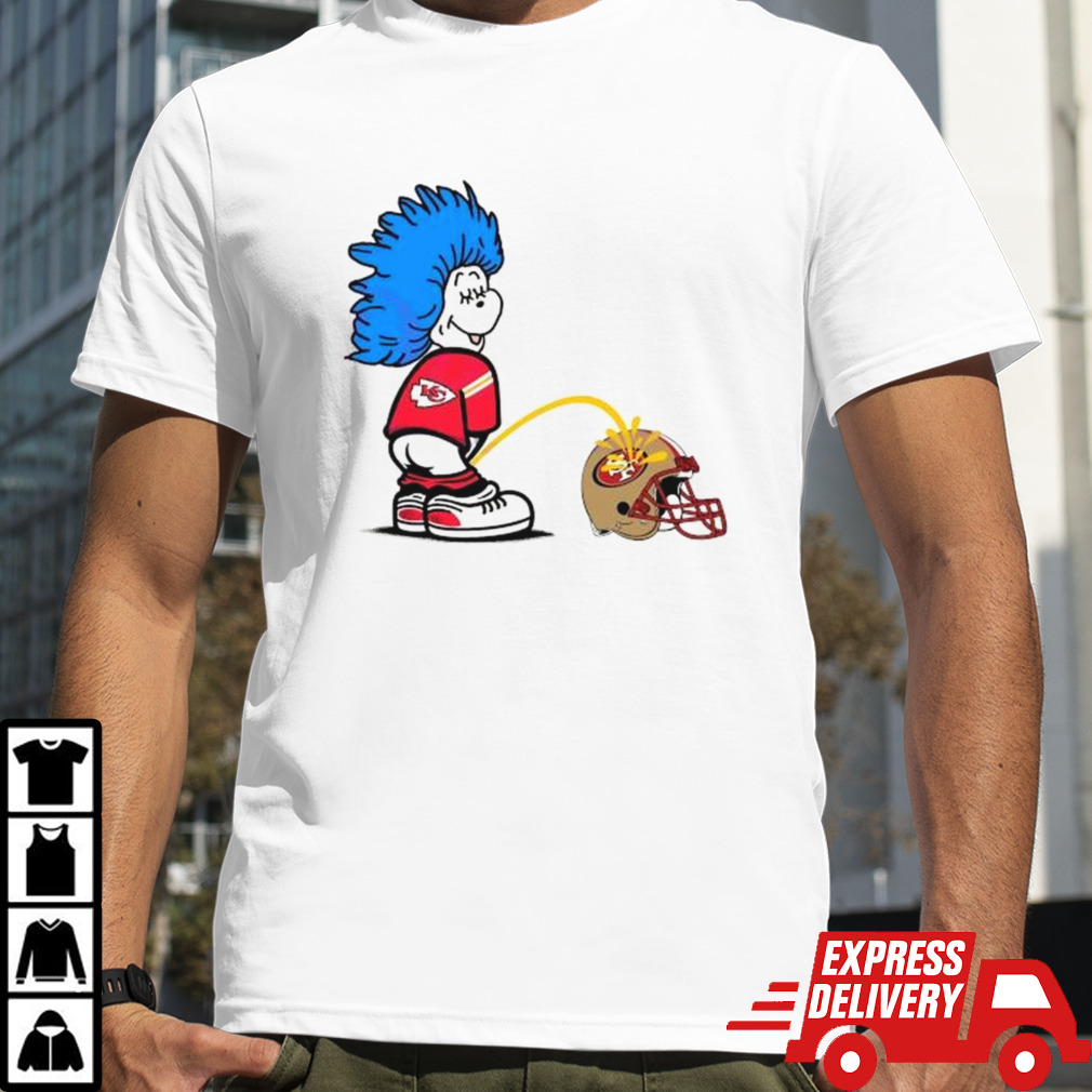 Thing One Chiefs Piss On 49ers Helmet shirt