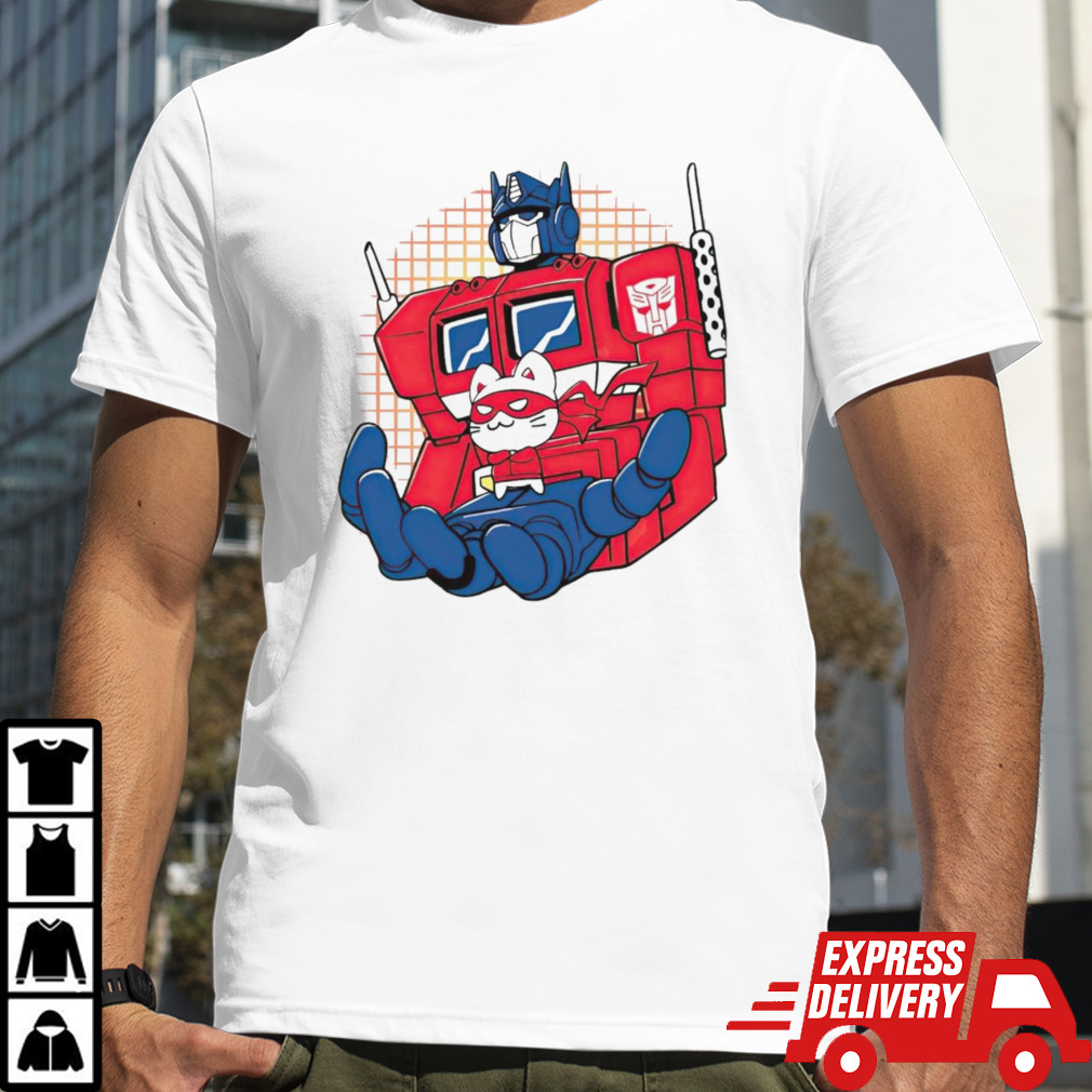 Transformers Optimus and Catnip Bravo shirt