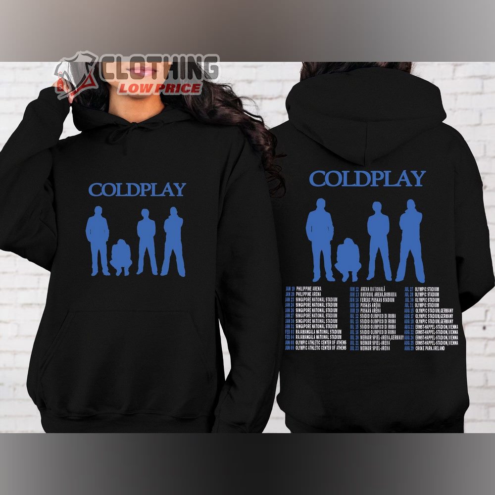 Coldplay Tour Dates 2024 Merch, Coldplay World Tour 2024 Shirt