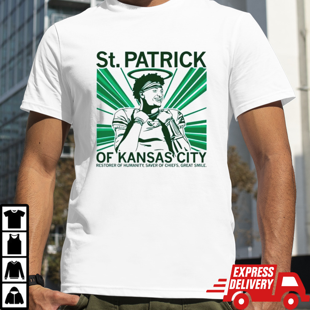 Patrick Mahomes St Patrick of Kansas City shirt